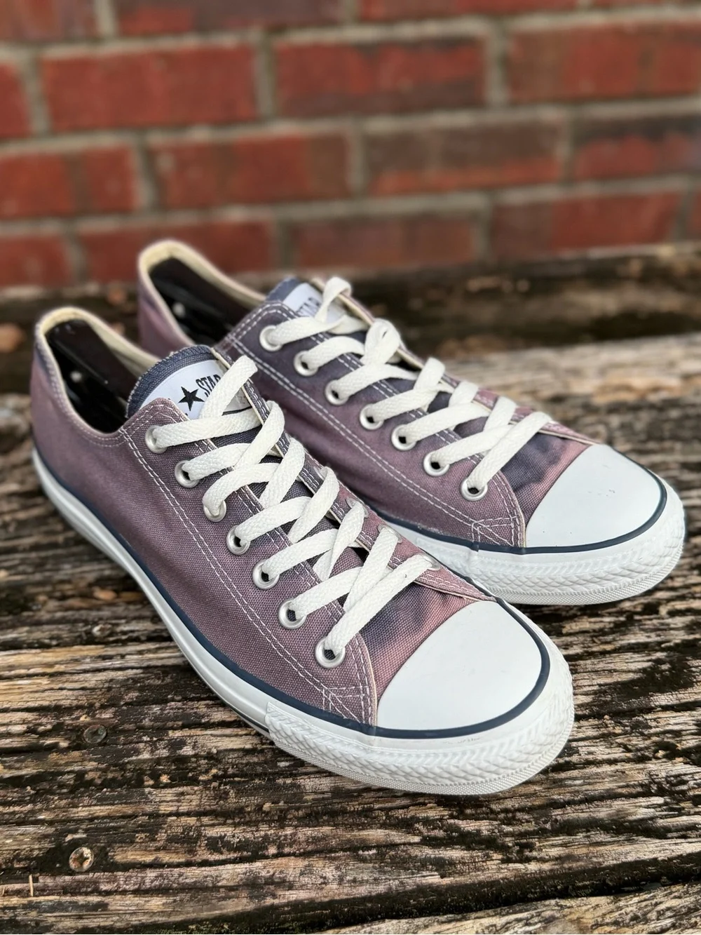 Converse Chuck Taylor All Star Unisex M-9 W-11 Blue Low Top Canvas Sneakers X2 - Picture 9 of 14